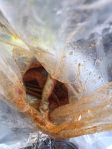 Bag of Snow Crab Legs with Zino's Special Spicy Sauce